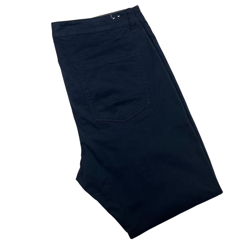 UNTUCKit 5-Pocket Pant Mens 36x32 Navy Straight Fit Stretch Chino 41851